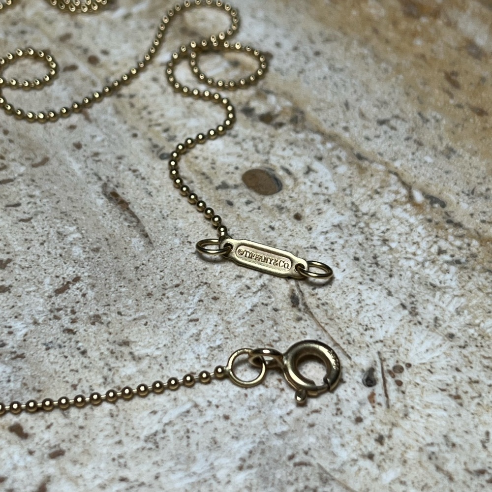 Tiffany & Co 18k Gold Beaded Necklace